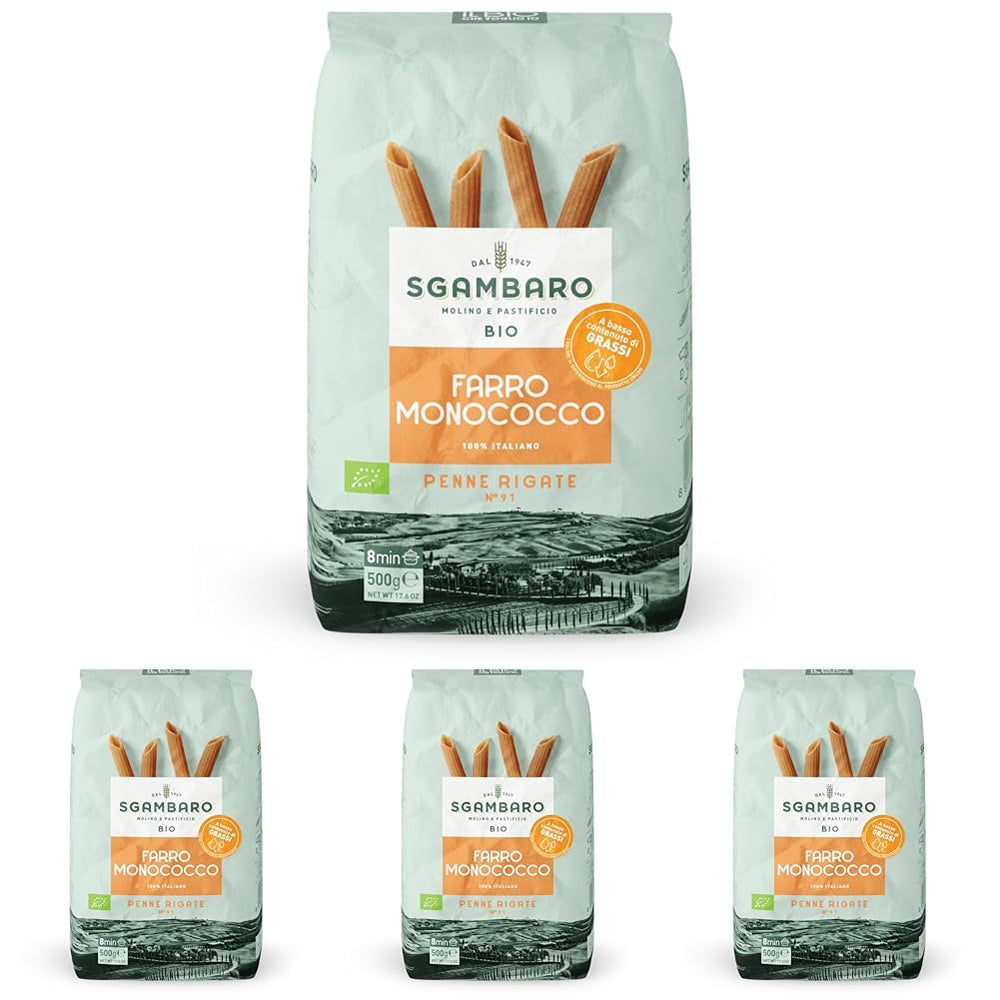 Bio těstoviny Penne Rigate N.91 - 500g Nízkotučné pšeničné těstoviny - zdroj vlákniny a bílkovin