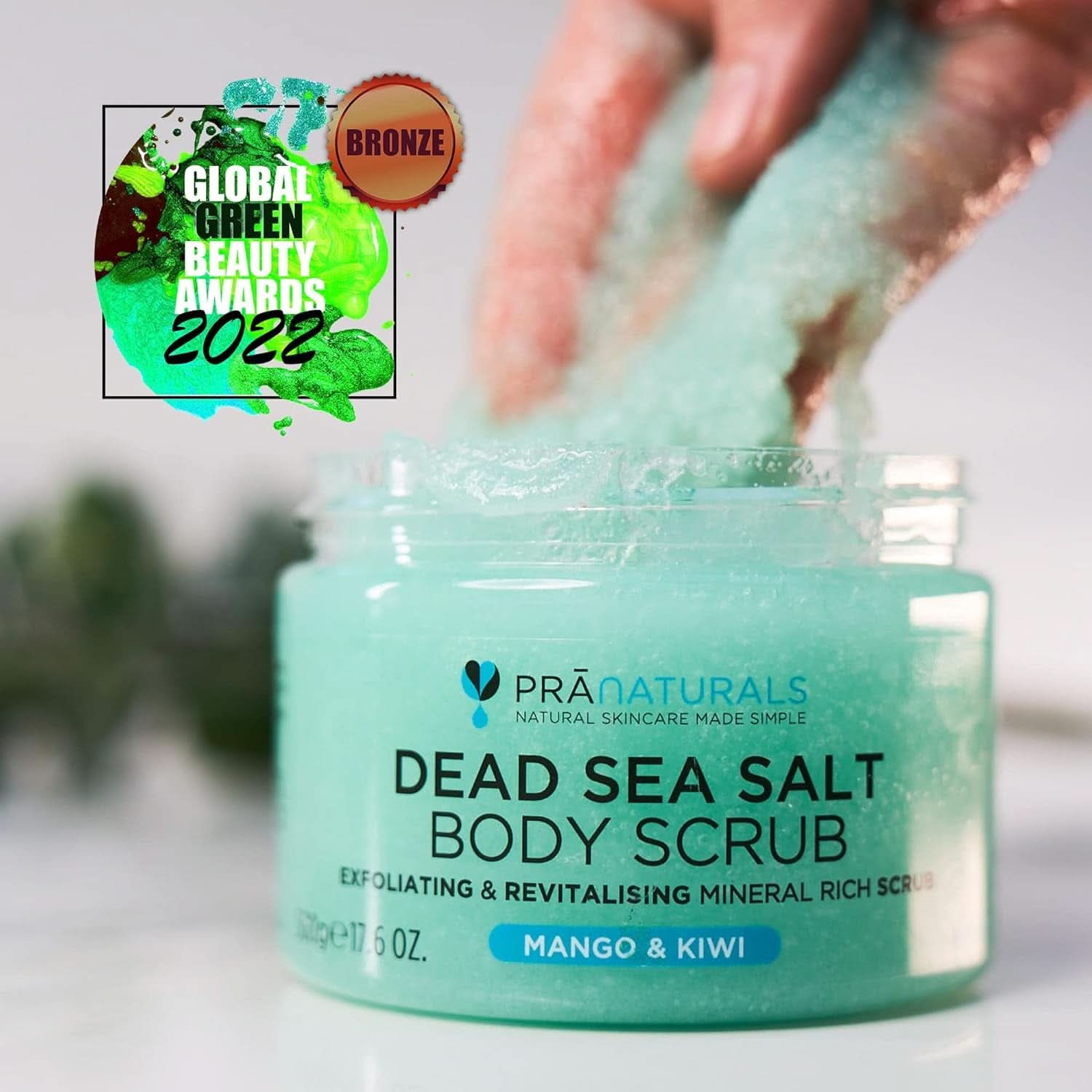Pranaturals, Body Scrub cu sare de la Marea Moartă, 500 g Naty Shop