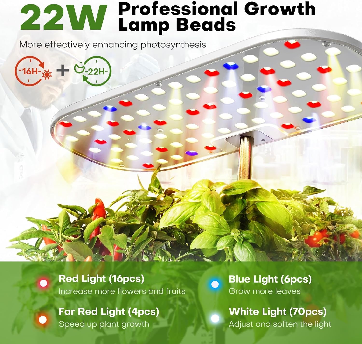 Herb Garden Hydroponic Grow System Kit s Grow Light
