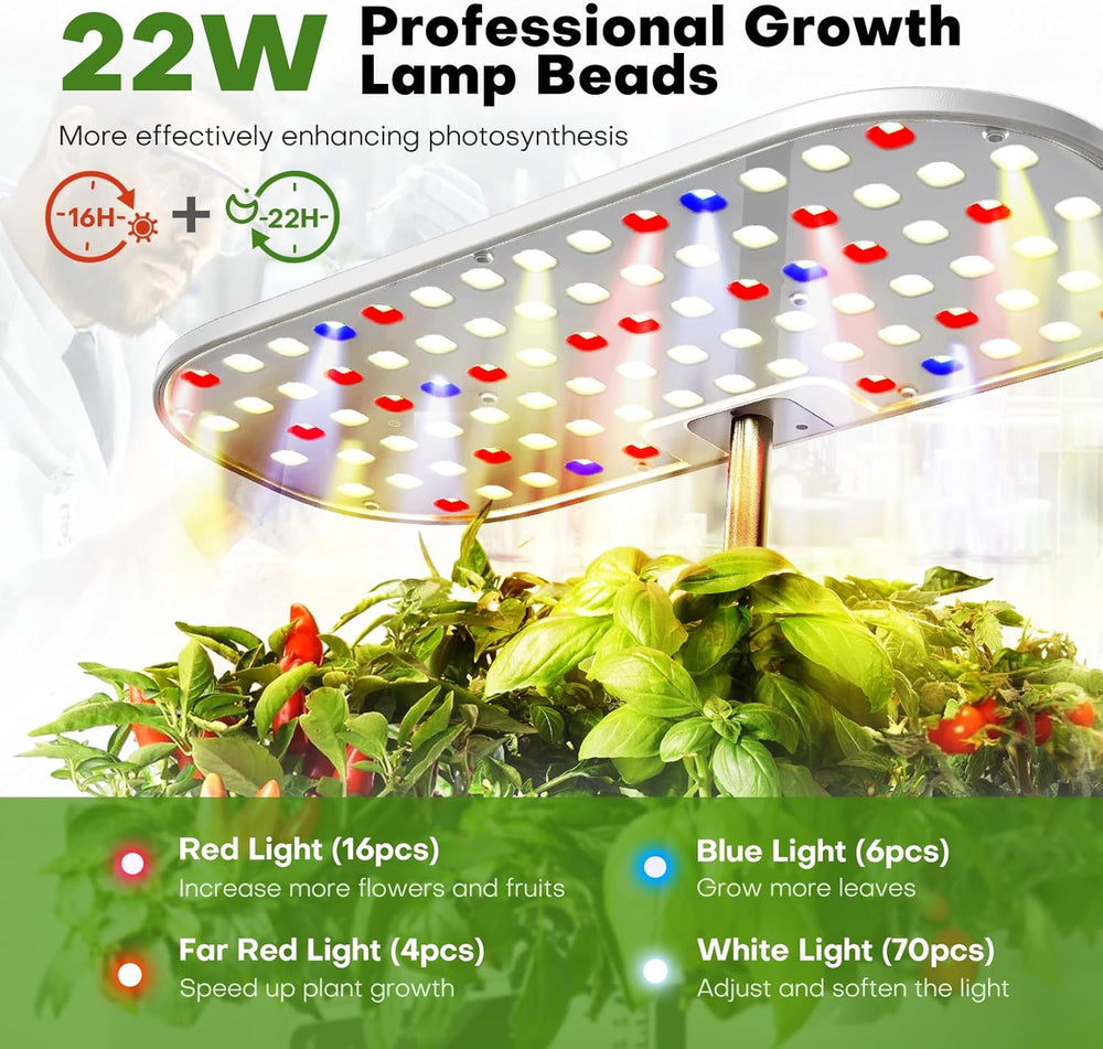 Herb Garden Hydroponic Grow System Kit s Grow Light