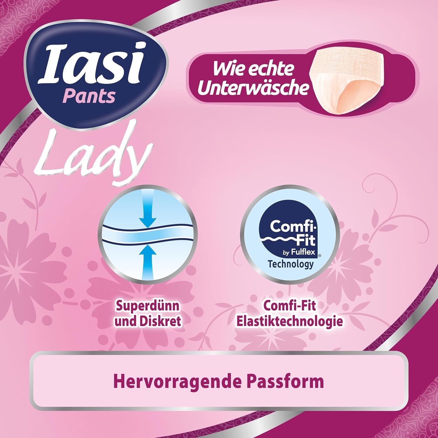 LADY Pants 48 Jednorázové kalhotky pro inkontinenci moči Absorpční Plus velikost S pro ženy 48 ks
