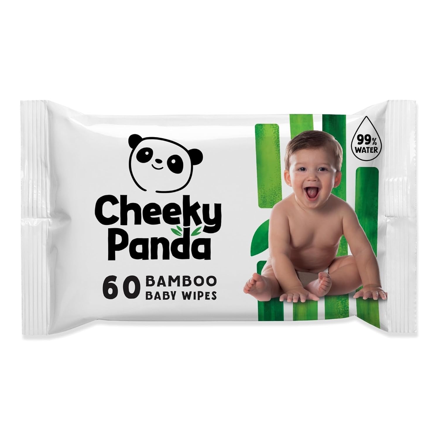 Bambusové vlhčené ubrousky Cheeky Panda Baby | 720 eko ubrousky | Jemné a měkké Essential produkty pro novorozence