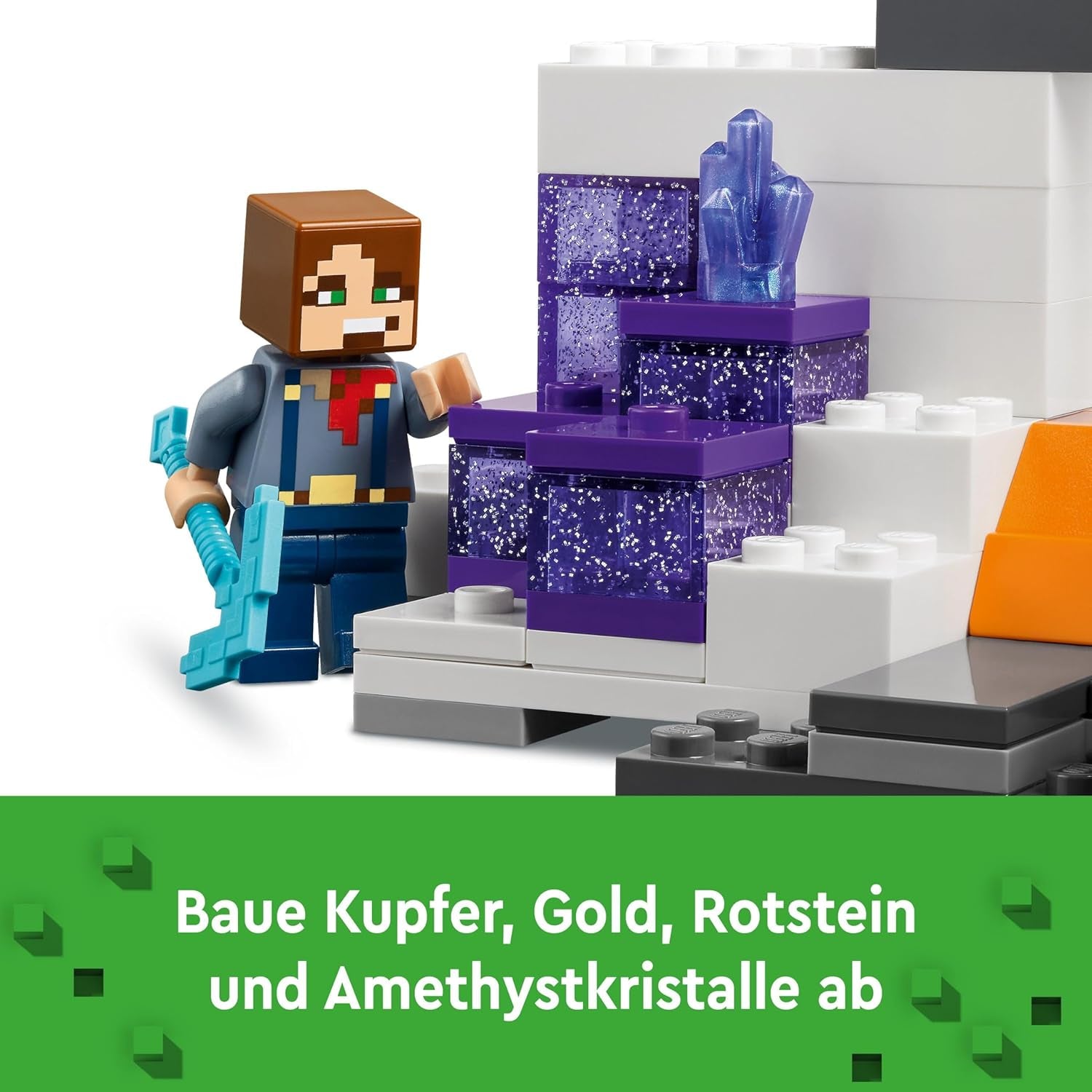 LEGO Minecraft Badlands Mine Videohra Minařská sada hraček pro chlapce a dívky ve věku 8+ Zábavná stavebnice Kostky Dobrodružná sada Dárek k narozeninám 21263 Stavebnice Besuche den LEGO-Store