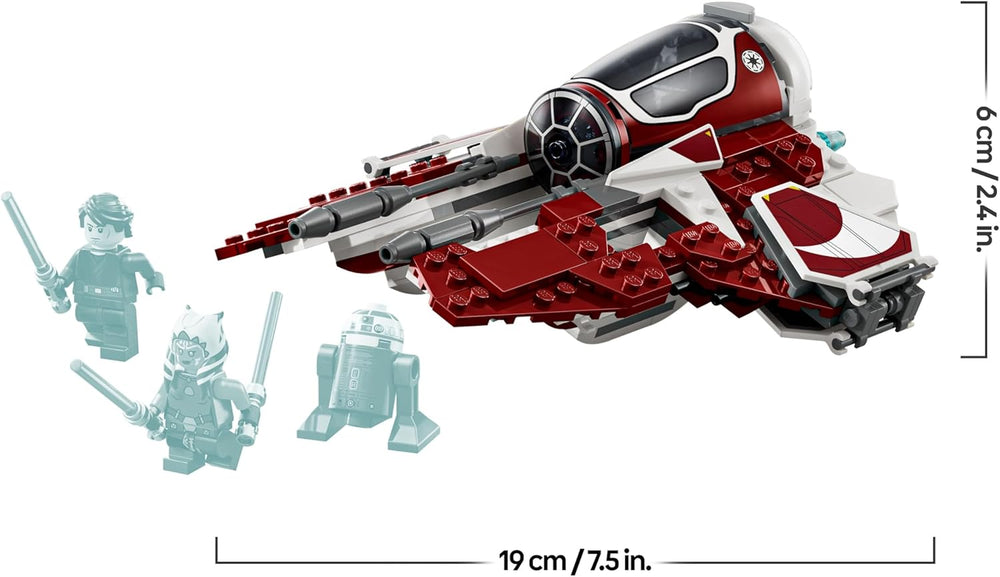 LEGO Star Wars 75401 Ahsokas Jedi Interceptor, Sternenjäger pro Fans von The Clone Wars, Ahsoka Tano & Anakin Skywalker Minifiguren, s Lichtschwertern a R7-A7, pro Jungen und Mädchen ab 8 Jahren