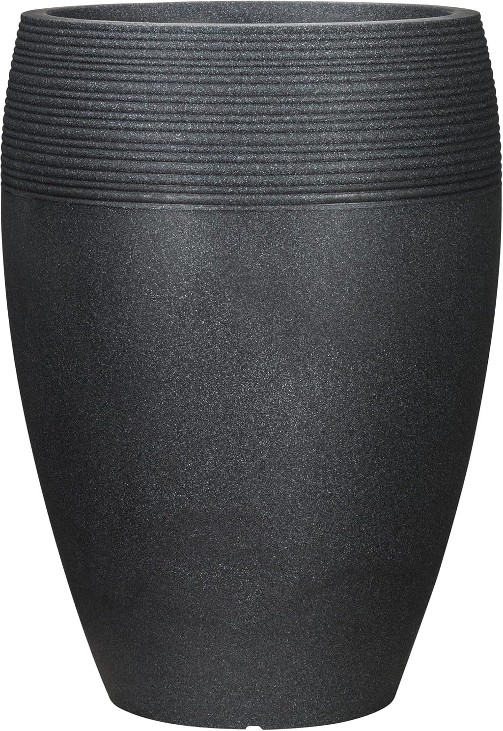 Scheurich Lineo, ghiveci din plastic, granit negru, diametru 30 cm, înălțime 24,1 cm, volum 11 l.