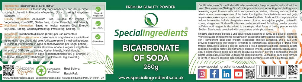 Speciální ingredience Natriumbikarbonat - Premium Qualität Extra Fine Powder, Vegan, Gvo-Frei, Glutenfrei - Recycelbarer Behälter Kitchen Naty Shop