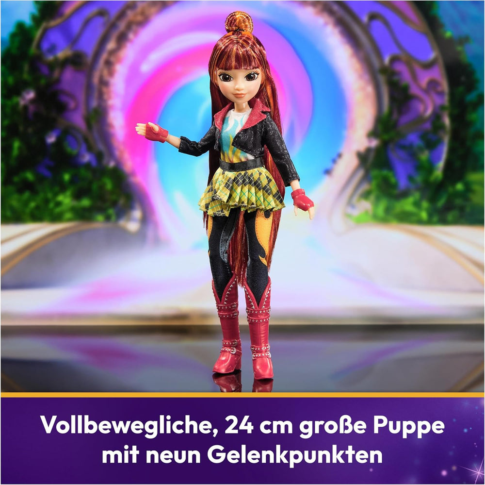 Păpușa Valentina de la Unicorn Academy - păpușa originală din popularul serial Netflix, cu o înălțime de 24 cm și 5 accesorii pentru jocuri de rol imaginative, pentru copii cu vârsta de 4 ani și peste