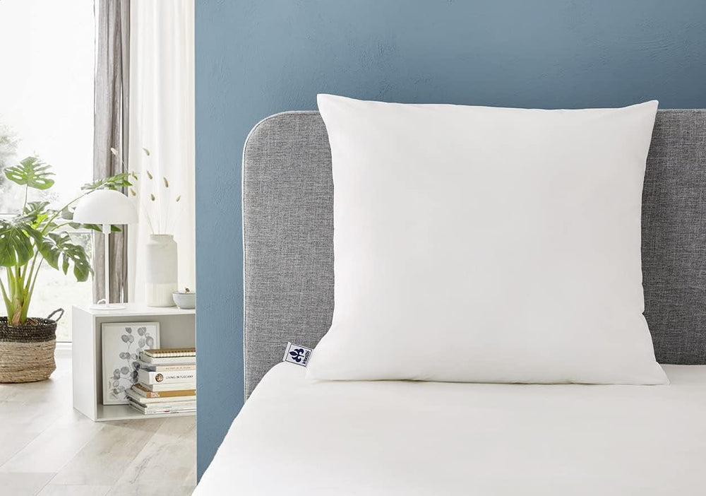 Pernă Irisette Noblesse - Made in Germany - Pernă cu capac detașabil din bumbac pur, 80 X 80 cm, certificată Oeko-Tex Perne standard Naty Shop