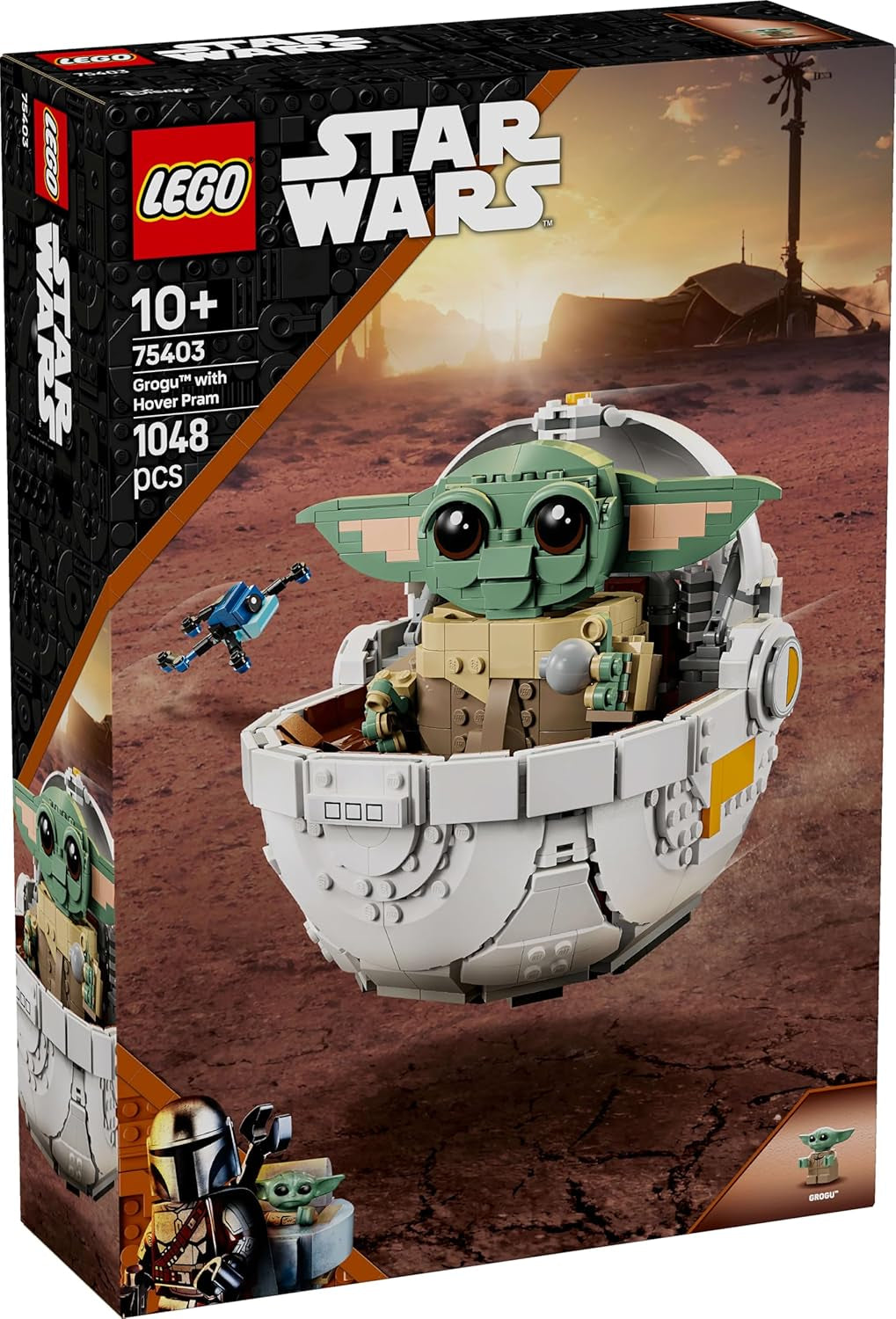 LEGO Star Wars 75403 Grogu ve své mandalorianské repulzorové kolébce - Sběratelská minifigurka - Model na sestavení, hraní a vystavení - Domácí dekorace - Dárek pro chlapce a dívky ve věku od 10 let Stavebnice Besuche den LEGO-Store