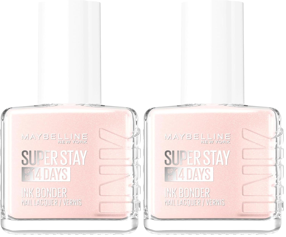 Maybelline New York Super Stay Ink Bonder 078 Porcelain - dlouhotrvající lak na nehty pro silné nehty a intenzivní barvu, 12,3 ml