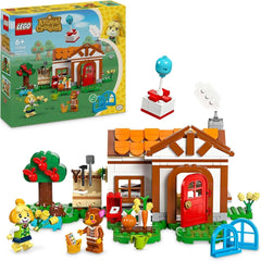 LEGO Animal Crossing Vizită de la Melinda, jucărie creativă pentru copii cu 2 mini-figurine din seria de jocuri video, inclusiv Fatima, Merch, cadou pentru fete și băieți de la 6 ani 77049 Seturi de constructie Besuche den LEGO-Store Singur