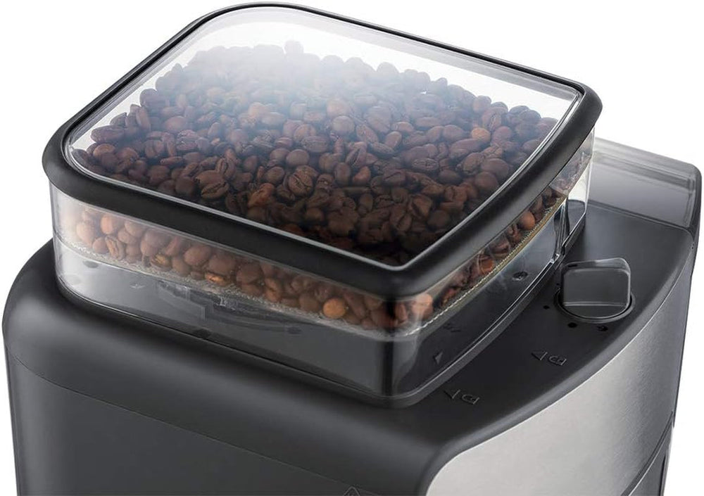 Cafetieră Russell Hobbs cu râșniță și carafă termică [temporizator digital, cap de duș pentru extracție și aromă optime] Grind&Brew (1-10 cești, 3 setări de măcinare) Cafetieră cu filtru 25620-56