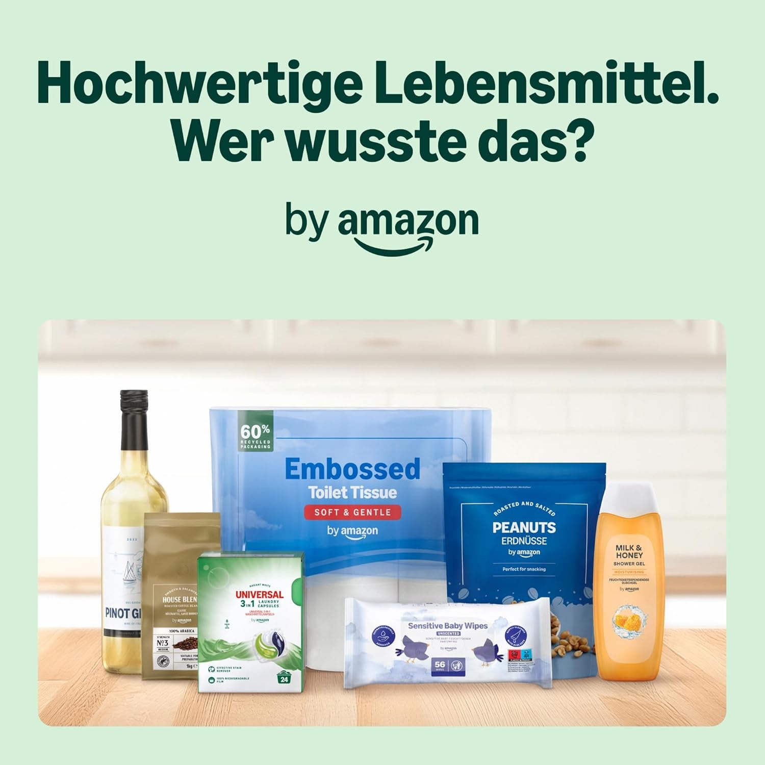 Hrană umedă pentru pisici fără cereale de la Amazon, la conservă, bucăți de pui în jeleu, 12 x 405 g