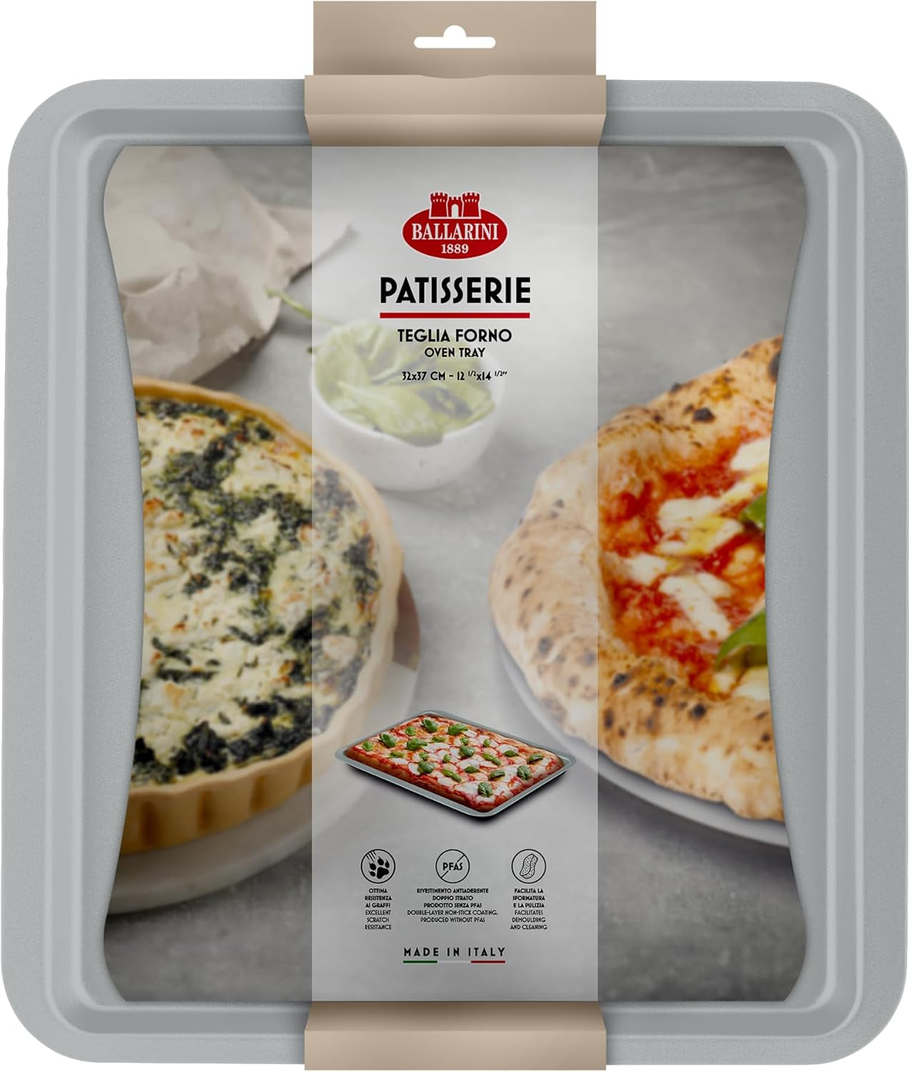 Ballarini, Pekáč, různé modely Formy a plechy Naty Shop Grey Plech do trouby 32 x 37 cm