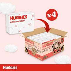Pleny Huggies Ultra Comfort, velikost 3 (4-9 kg), design Disney, 168 kusů