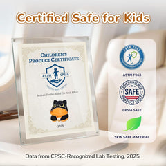 Pernă de călătorie Mewaii, pernă cu două fețe pentru adulți, pernă de gât din spumă cu memorie pentru avion, pernă de zbor reversibilă cu glugă pentru pisică, curea reglabilă