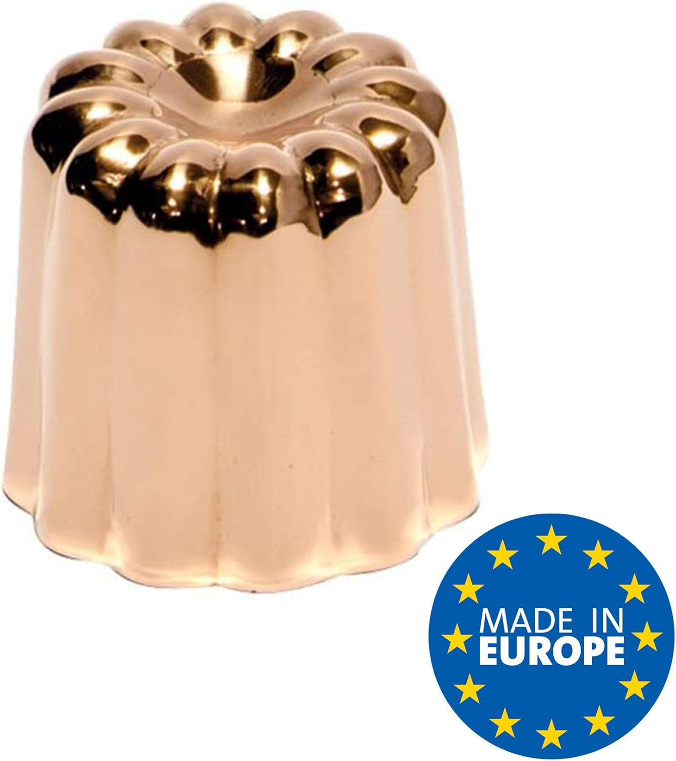 Formy na pečení, měděné, 17,5 x 6 x 6 cm, 3 kusy Formy a plechy na pečení Naty Shop