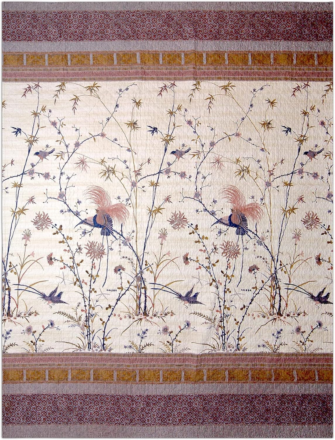 Povlečení Bassetti Fong, 100 57 nití na cm² / výplň: 100% čistá bavlna, krémová, 220X255 cm Povlečení Bassetti a přikrývky krémové 220X255 Cm