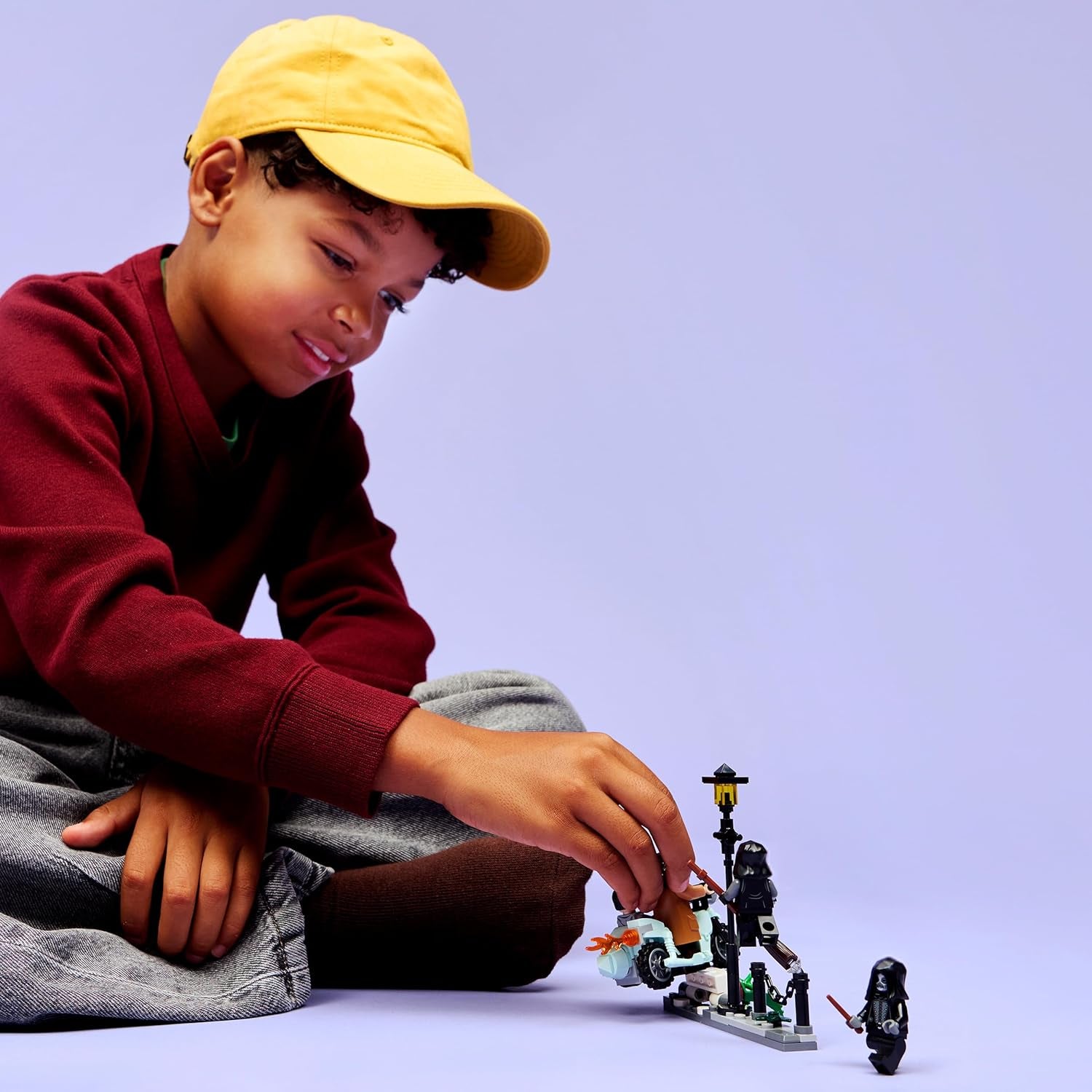 LEGO Harry Potter Hagrids a Harrys Flucht aus dem Ligusterweg - Motorrad Spielzeug mit 4 Minifiguren - 2 Todesser, eine Strassenszene - Geschenk für Mädchen, Jungen und Fans ab 8 Jahren - 76459