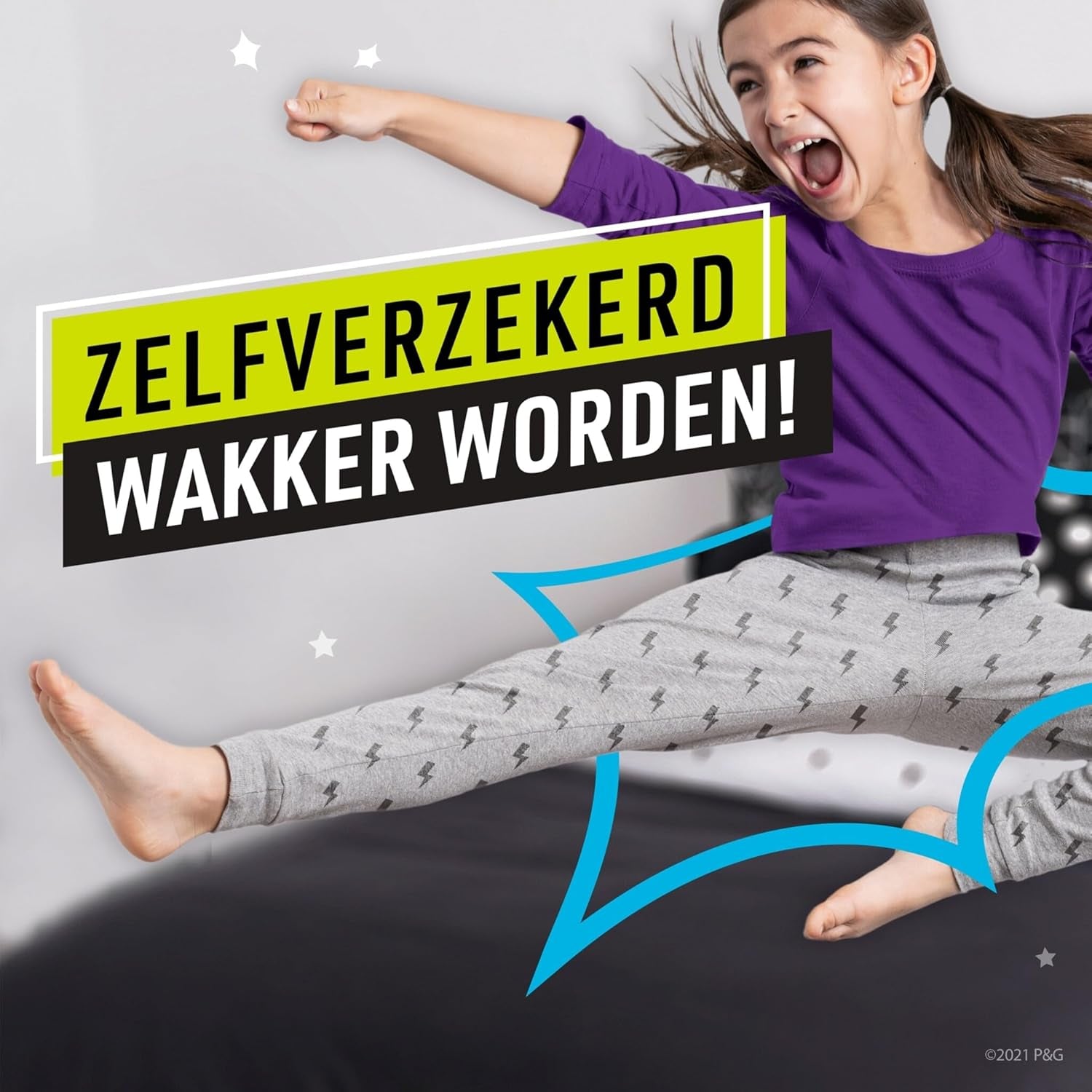 Pampers Pyžamové kalhoty Jednobarevné Srdce 4-7 let 60 Pyžamové kalhoty 17-30 kg Celonoční ochrana proti úniku