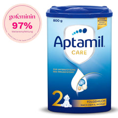 Aptamil Care 2 - Pokračovací mléko po 6 měsících, s Omega 3 a 6, DHA a ARA, bez palmového oleje, dětská výživa, sušené mléko, 1 x 800 g (balení 3 ks)