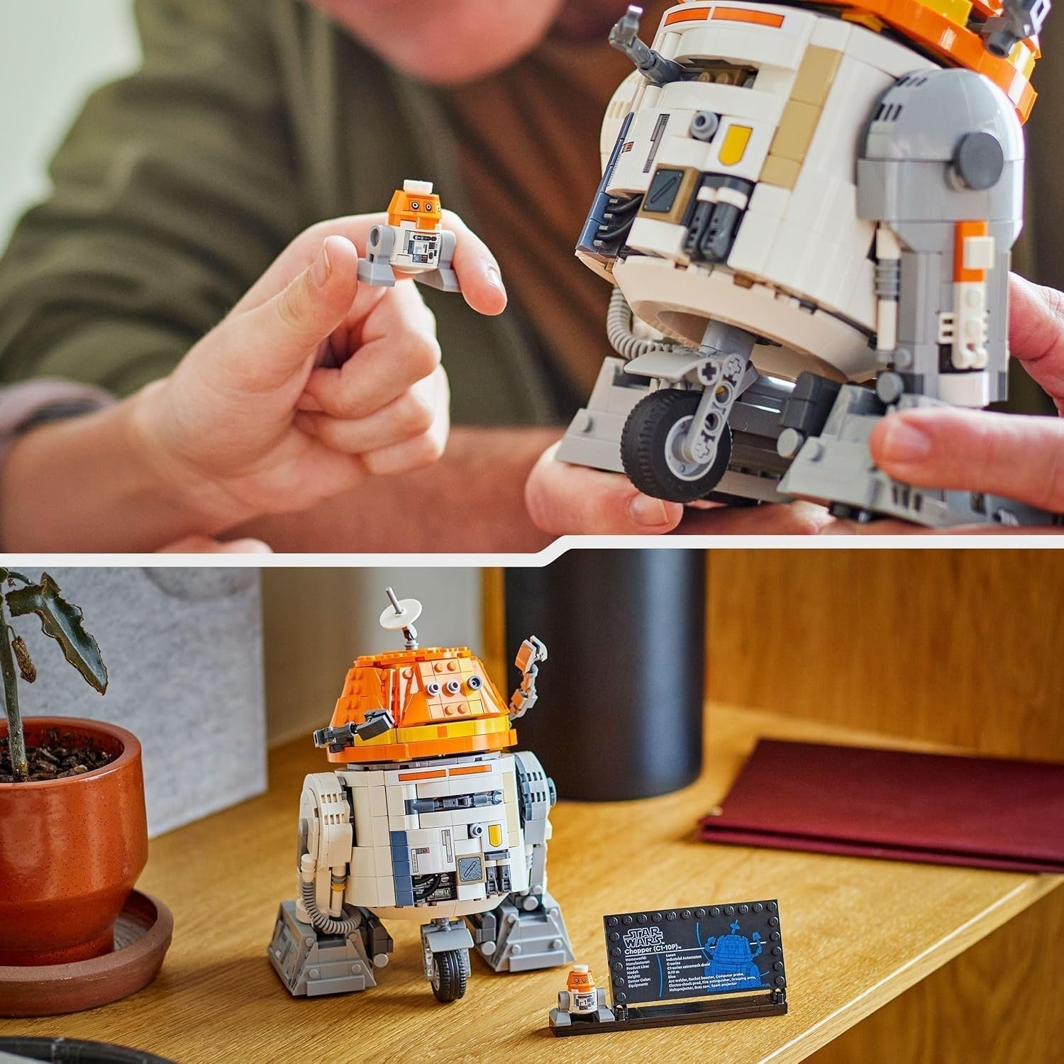 LEGO Star Wars figurka 75416 Ahsoka Astromech Droid Chopper (C1-10P) - hračka s pohyblivou hlavou, odnímatelnými rameny a centrálním kolem - dárek pro fanoušky Ahsoky, chlapce a dívky starší 10 let Stavebnice Besuche den LEGO-Store