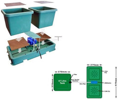 Hydrosystem Easy2grow 2 automatická zavlažovací sada (2 květináče 8,5 l)