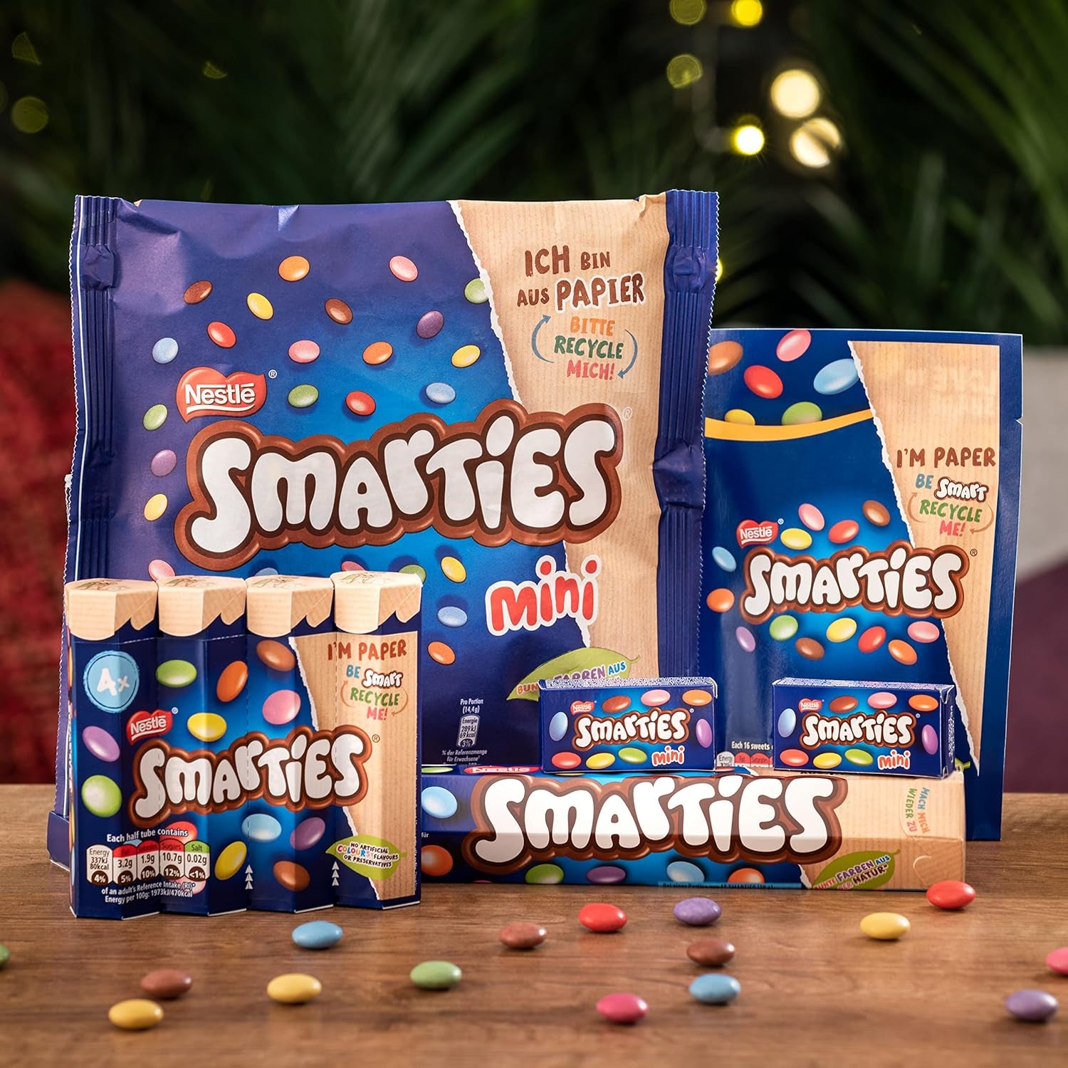 Nestlé SMARTIES Mini jednotlivě balená malá čočka s mléčnou čokoládou 3 balení (1 x 187 g)