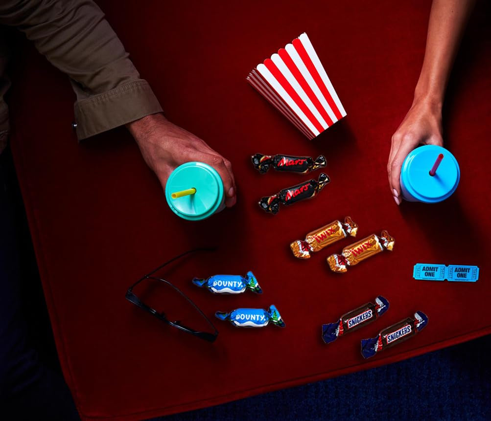 Mix de miniaturi, Mars, Snickers, Bounty & Twix, Batoane clasice în format mini, 296 Batoane, 3Kg Bomboane de Ciocolata Naty Shop