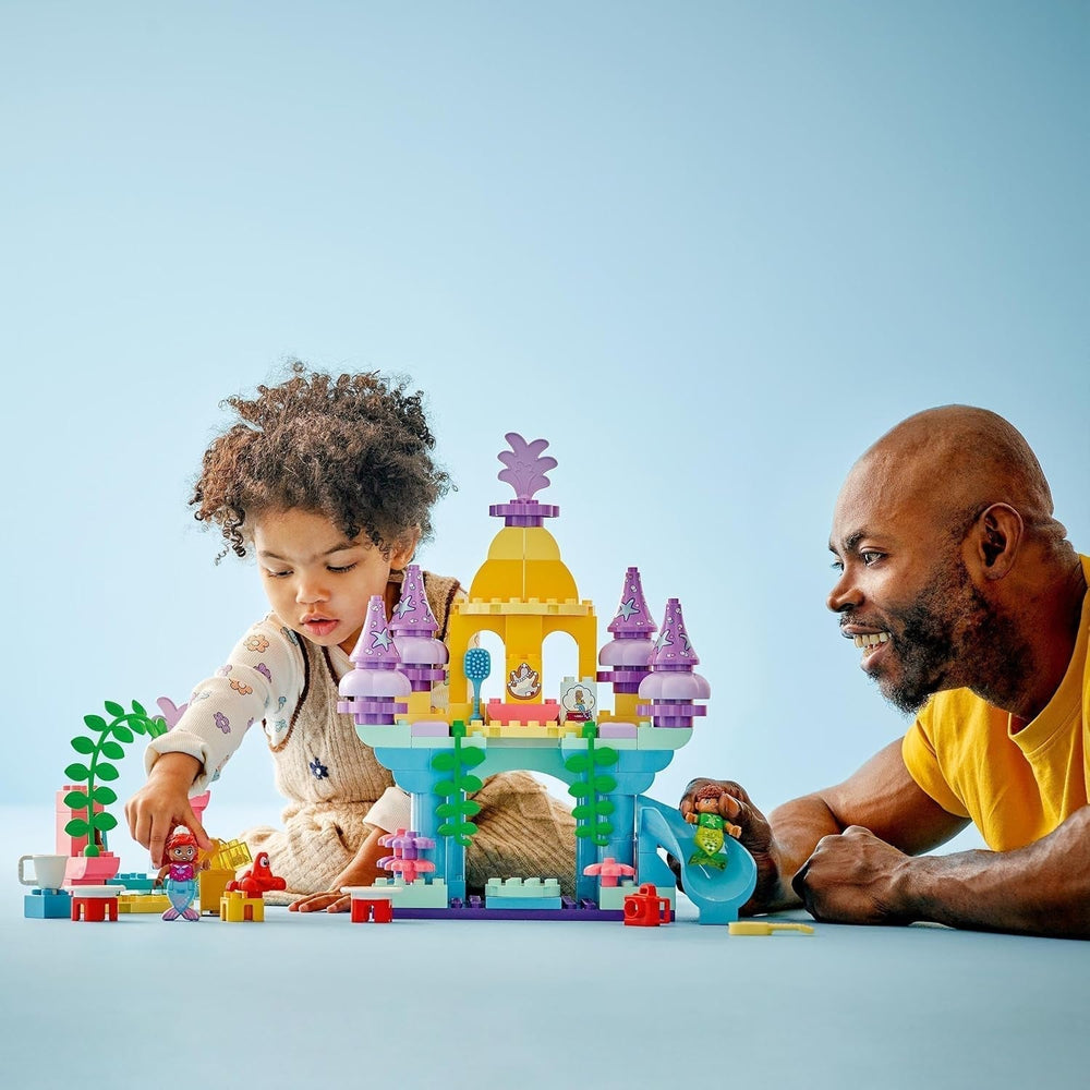 LEGO DUPLO | Kouzelný podvodní palác Disney Ariel, vzdělávací hračka pro mořskou pannu Ariel, podvodní hrad pro děti od 2 let 10435 Stavebnice Besuche den LEGO-Store