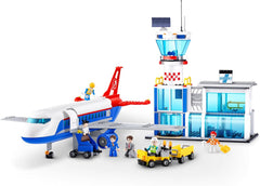 MAX Adventure Spielset Flughafen (793 Teile) Bausteine ​​​​Spielzeug für Kinder ab 5 Jahren Fahrzeuge Auspacken Rozbalení