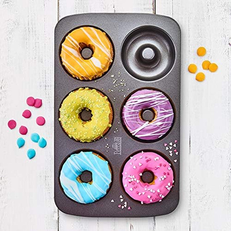 Birkmann, Easy Baking, Donutblech, Backform Für 6 Donuts, Mit Hochwertiger Antihaftbeschichtung, Ø 9 Cm, Mit Rezept, 881631 Formy a plechy na pečení Naty Shop