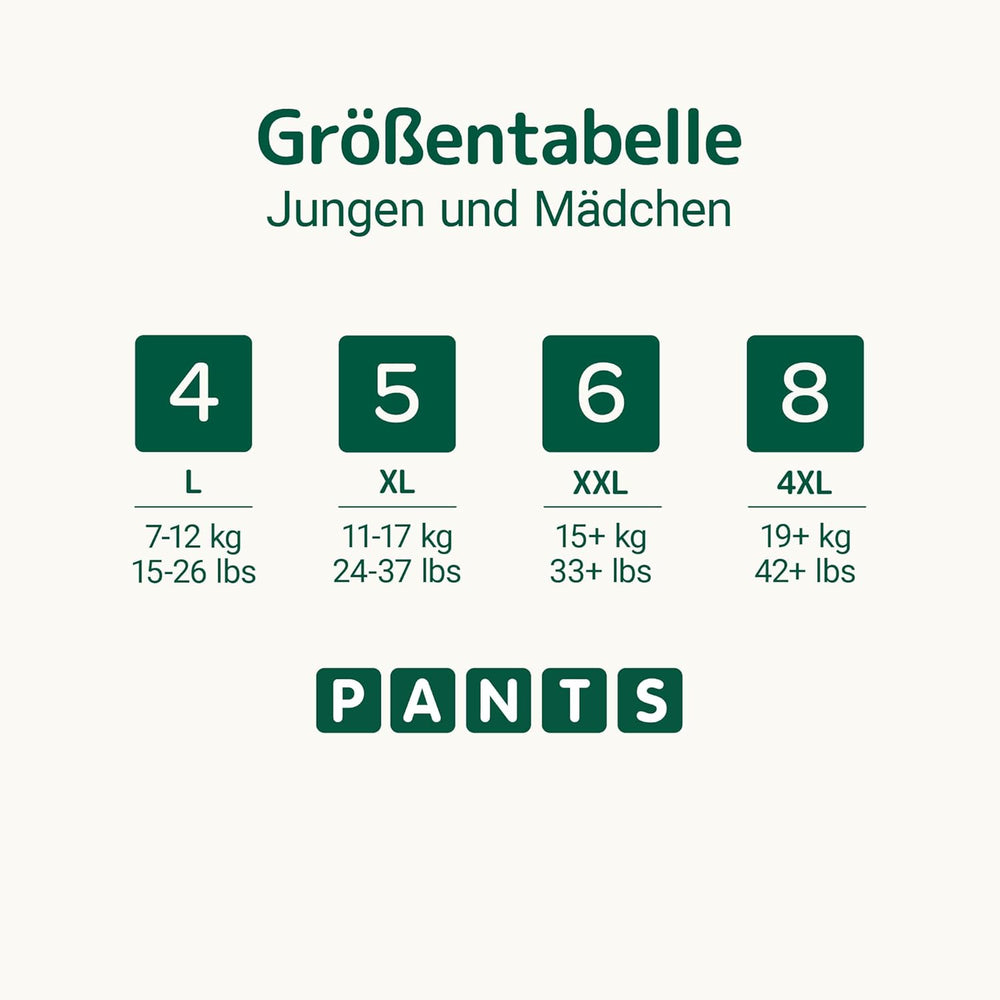 Bambo přírodní plenky, velikost 5 (11-17kg) - měsíční balení 95 | Pleny se zlepšenou ochranou proti protečení | Maximální pohodlí a svoboda pro aktivní děti | Dermatologicky testované plenky