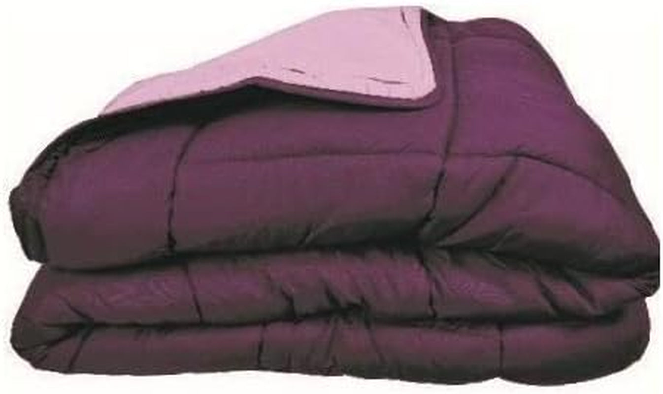 Couette CALGARY Chocolate/Corail 140 Peřiny a přikrývky Naty Shop 200X200X1 Cm