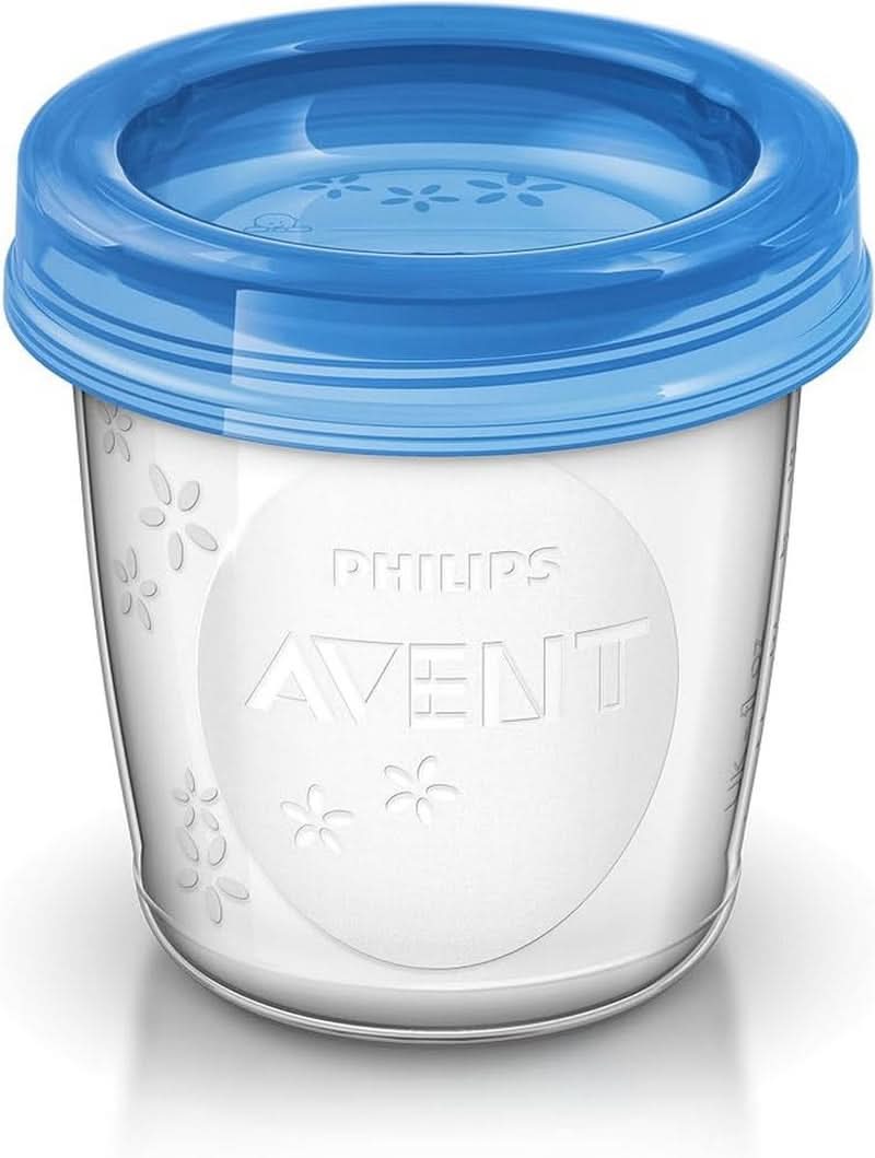 Philips Avent Aufbewahrungssystem Für Muttermilch, Becher Inklusive Deckel, Adapter (Modell SCF618/10) Accesorii Hrana si Alaptare Bebe Naty Shop