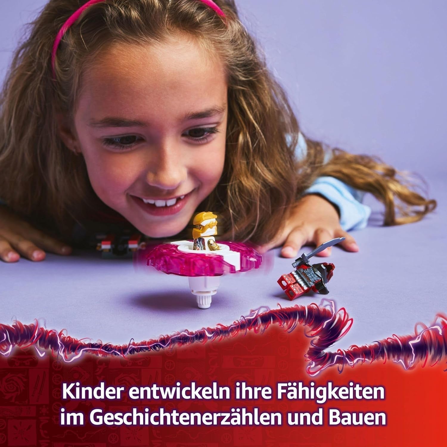 LEGO NINJAGO Sora's Dragon Spinjitzu Spinner - Akční Ninja hračka se 2 minifigurkami - Malá herní sada pro děti - Tip na dárek pro chlapce a dívky 6 let 71824 Stavebnice Besuche den LEGO-Store