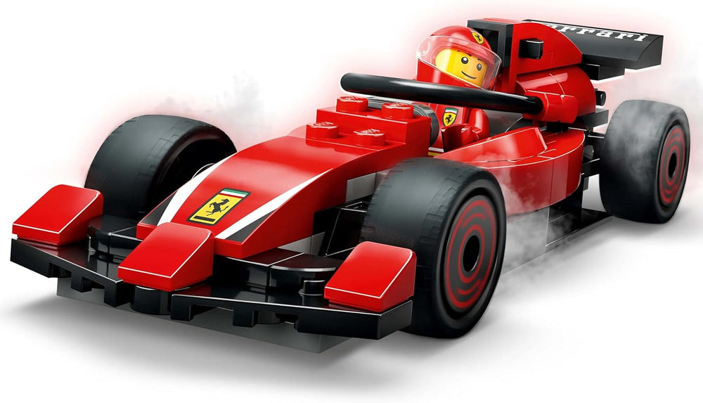 LEGO City F1 Pit Stop s týmem a Ferrari Speedster - Sada pro zastávku v boxech Formule 1 s 1 závodním jezdcem a 4 mechanickými minifigurkami - Hračka závodní auto pro kluky a dívky 6+ - 60443 Stavebnice Beuche den LEGO-Store