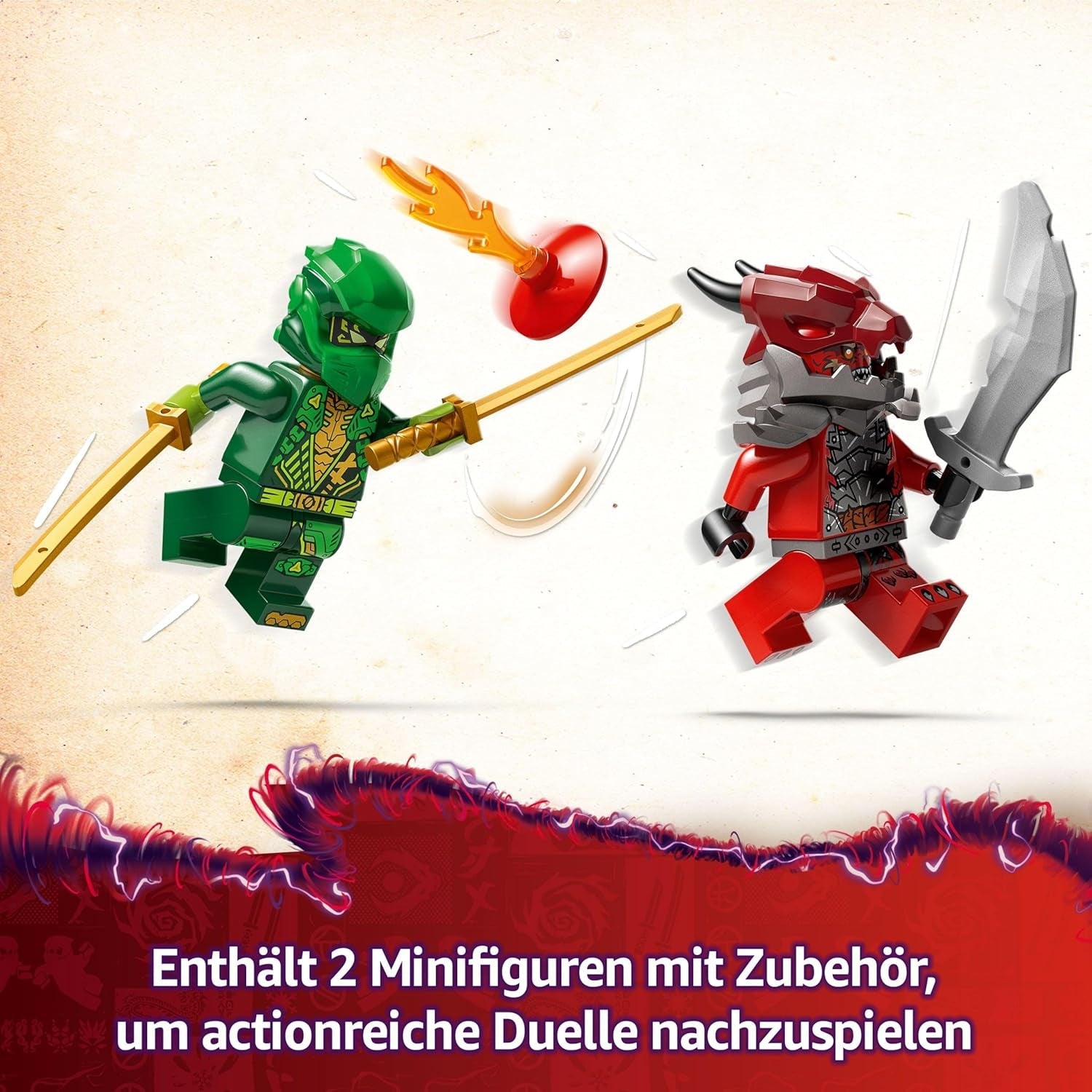 LEGO NINJAGO Lloyd's Action Speedster - Stavebnice autíčka se 2 minifigurkami pro hraní rolí, stavění autíčka pro děti - dárek pro chlapce a dívky od 7 let 71828 Stavebnice Besuche den LEGO-Store