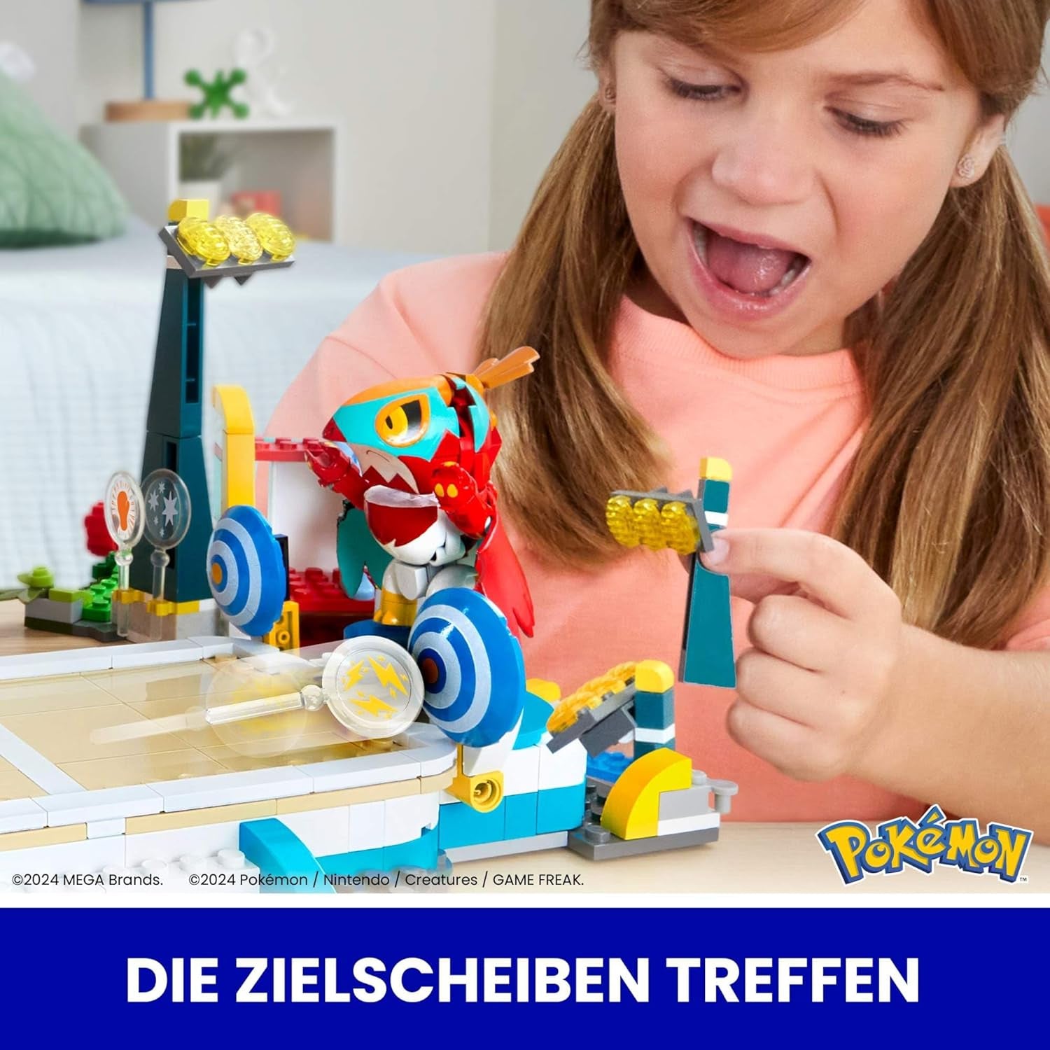 Stavebnice MEGA akční figurky Pokémon, 1101 dílků tréninkové arény, bojové hry a 5 pohyblivých figurek pro děti, akční figurky HWR82 Naty Shop