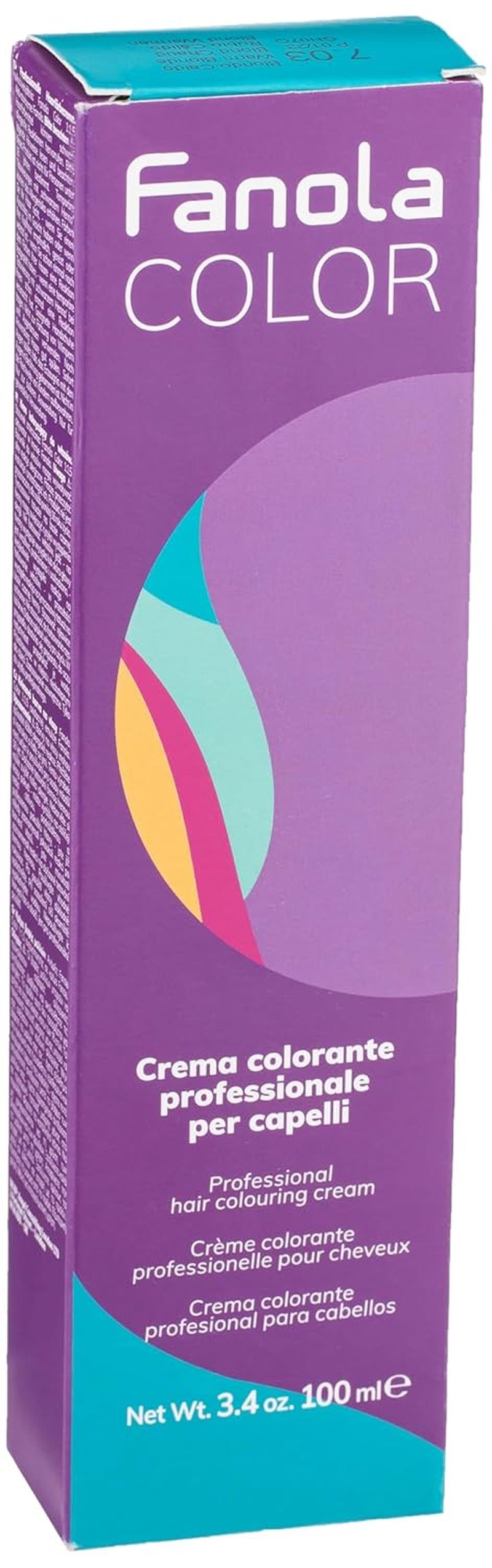 Fanola crema colore Cremă colorantă 7.0 Blond, 100 ml Vopsea pentru par Naty Shop 7.03 Blond cald