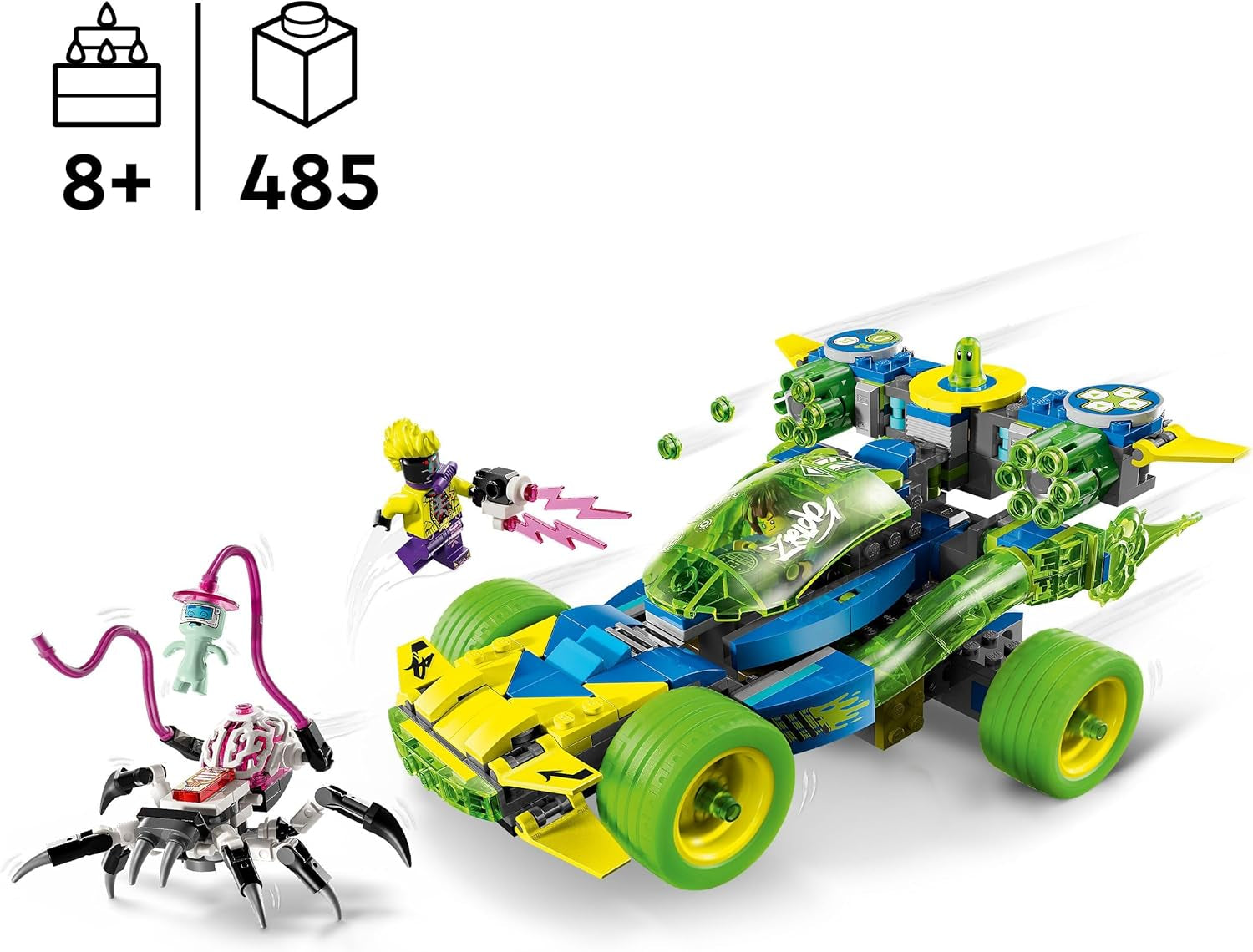 LEGO Dreamzzz Mateo s akčním závodníkem Z-Blob, Fantasy herní sada 2 v 1 s vozidly, minifigurkami a snovými stvořeními pro děti 8+, Dárek pro chlapce a dívky 71491 Stavebnice Beuche den LEGO-Store