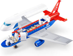 MAX Adventure Spielset Flughafen (793 Teile) Bausteine ​​​​Spielzeug für Kinder ab 5 Jahren Fahrzeuge Auspacken Rozbalení
