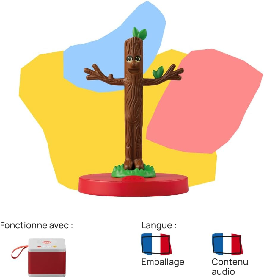 FFF14504 Figurină cu sunet, motiv: Monsieur Bout-de-Bois - povești - jucărie, versiune franceză, copii de la 2 ani și peste, maro Jucarii Bebe Naty Shop