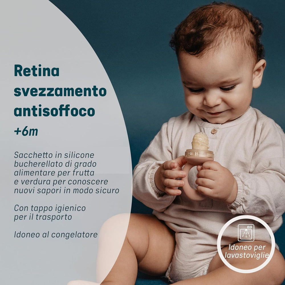 Ronțăitorul Suavinex pentru bebeluși, protecție anti-sufocare, calitate alimentară, silicon, cu capac, ușor de curățat, potrivit pentru mașina de spălat vase și congelator, calmează gingiile, de la 6 luni, roz