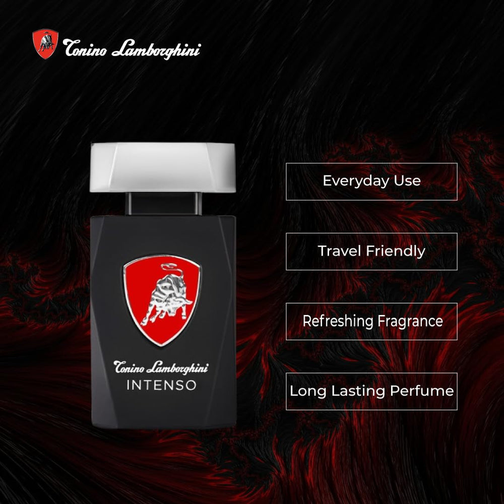 Tonino Lamborghini Intenso pentru bărbați 4.2 oz EDT Spray Produse pentru descurcarea părului Naty Shop