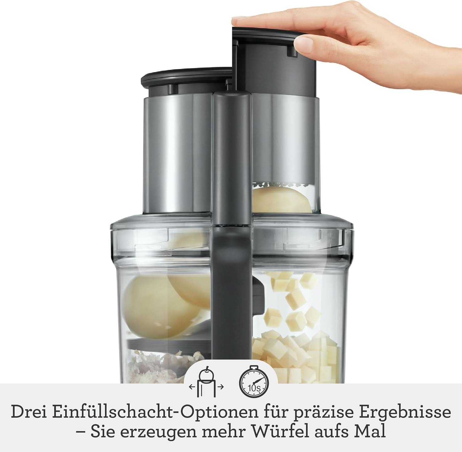 Sage Appliances SFP820 the Kitchen Wizz Peel Und Dice, Küchenmaschine, 2000 Watt Mama si Copilul Naty Shop