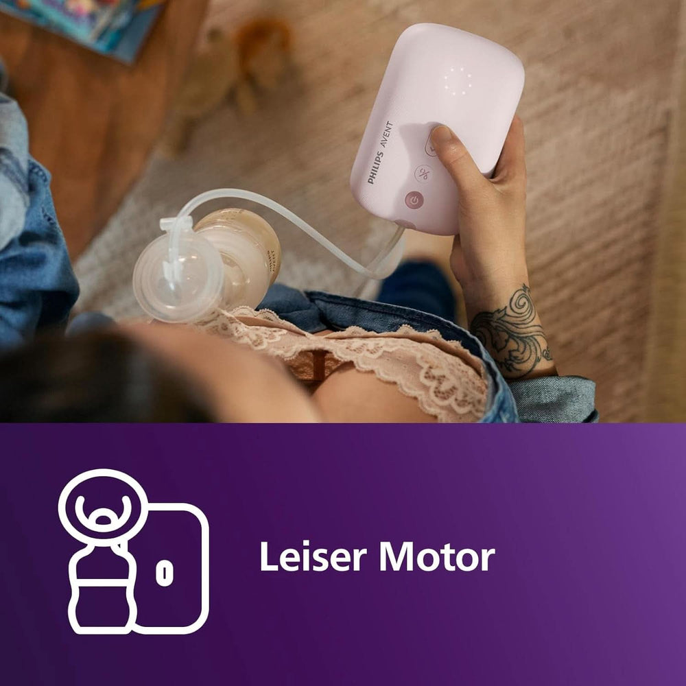Philips Avent Elektrische Natural Motion Milchpumpe - Set Zum Abpumpen, Aufbewahren Und Füttern Inkl. Flaschen, Schnuller Und Becher (Modell SCD340/31) Potraviny a doplňky pro kojení Bebe Naty Shop