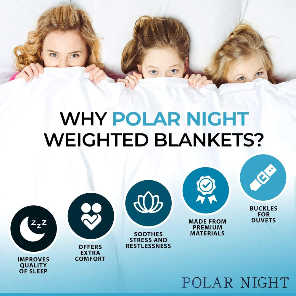 Zátěžová přikrývka pro dospělé 150 X 200 Cm, 7Kg - Zátěžová přikrývka pro hluboký spánek, těžká přikrývka, terapeutická přikrývka ze 100% bavlny, relaxační přikrývka Oeko-Tex® 100 Comforter Standardní postele a přikrývky Polar Night