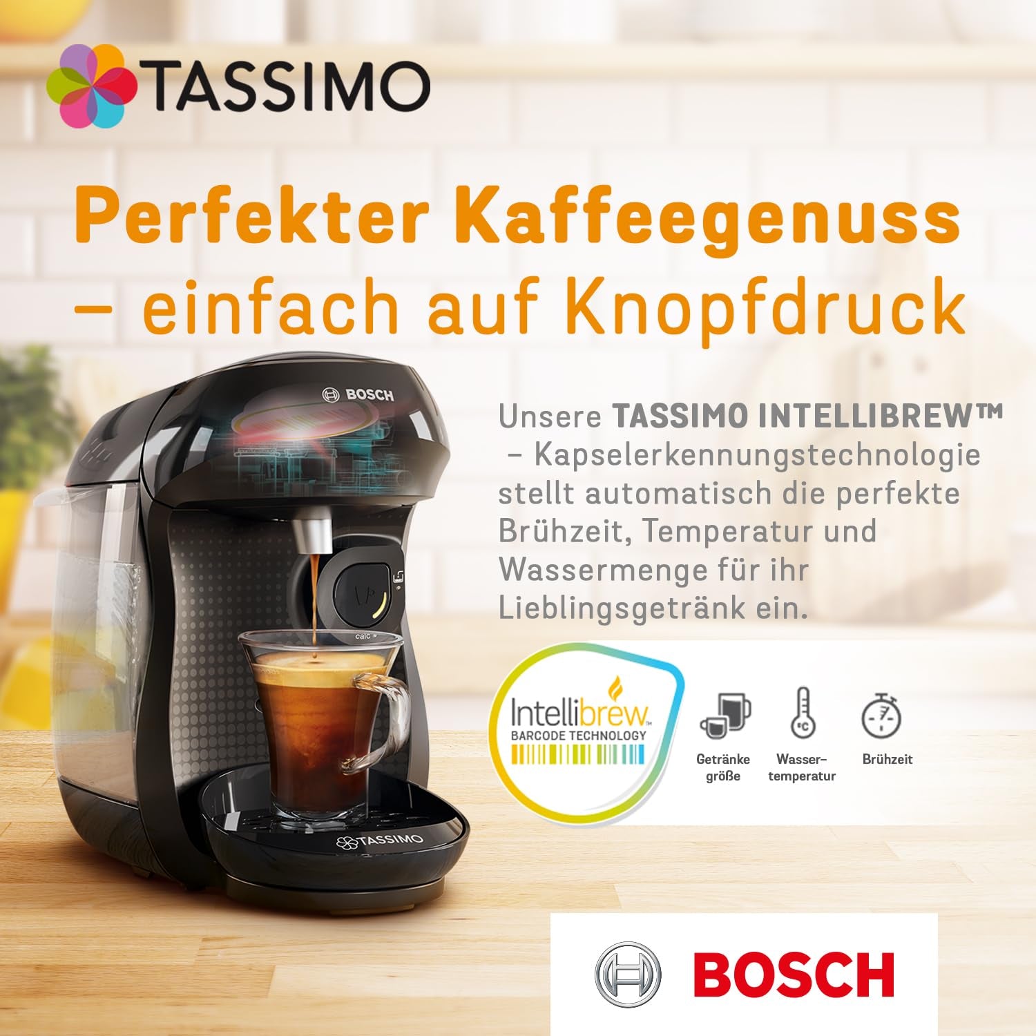 Tassimo Kapseln Marcilla Cortado, 5 x 16 Pads, 80 Kaffeekapseln