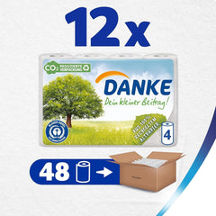 Hârtie igienică Thank you 56 bucăți, role 7X8, 3 straturi